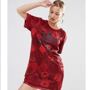 Adidas Originals Floral T-Shirt Dress